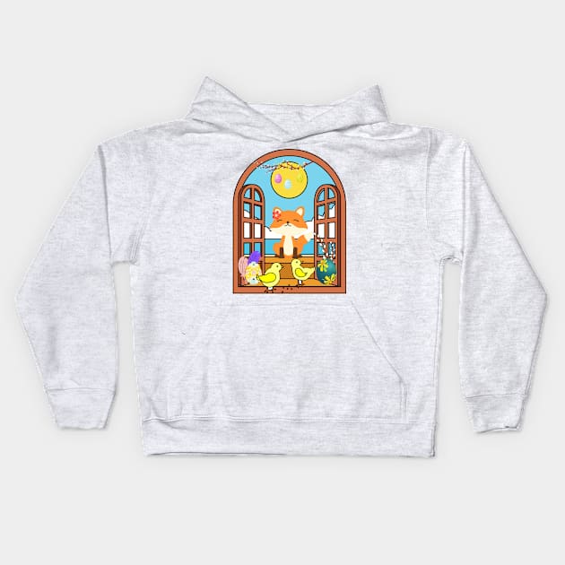 Easter Sunday Kids Hoodie by DAZu